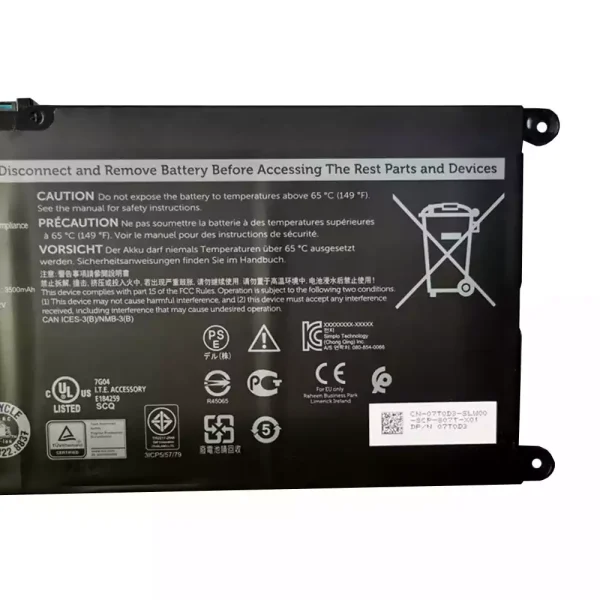 Pin Laptop DELL Inspiron 5488,Inspiron 5493,Inspiron 5593 - Hình ảnh 4