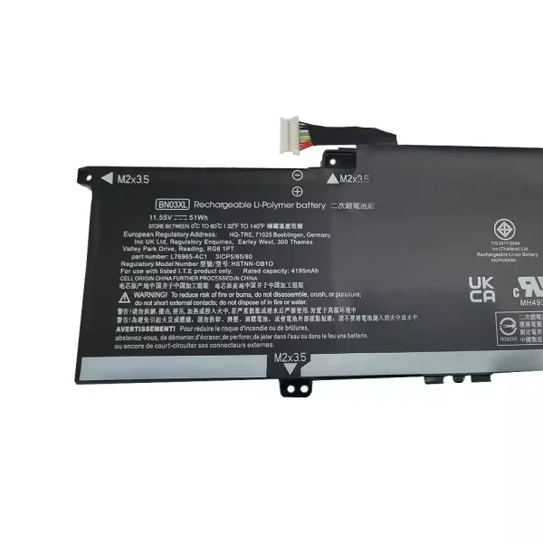 Pin Laptop HP HSTNN-DB9N,HSTNN-OB1O,L73965-271,L73965-2C1,L76965-AC1 - Hình ảnh 2