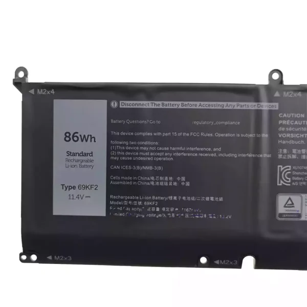 Pin Laptop Dell 70N2F,M59JH - Hình ảnh 3