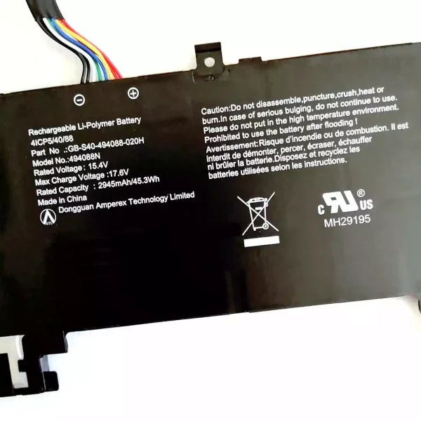Pin Laptop SAGER 494088N,GB-S40-494088-020H - Hình ảnh 3