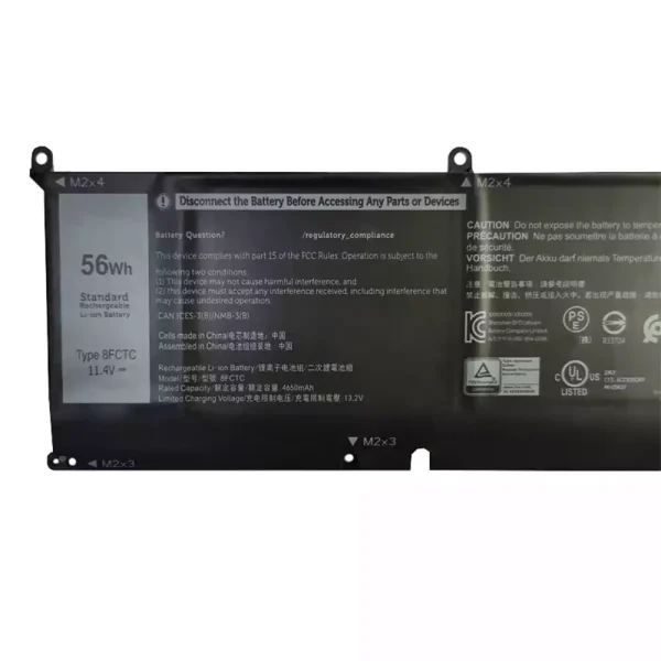 Pin Laptop DELL 8FCTC - Hình ảnh 3