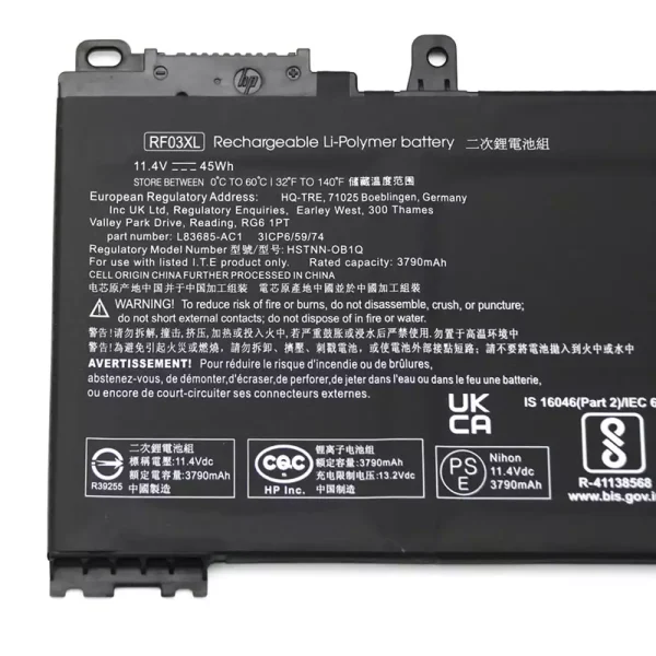 Pin Laptop HP RF03XL - Hình ảnh 3