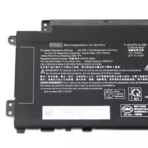 Pin Laptop HP Pavilion x360 14-dw000 14-dv0003TX 14-dv0004TX 14-dv0005TX 14-dv0006TX 14-dv0007TX 14-dv0008TX 14-dv0009TXM Pavilion 13-bb0000 13-bb0009TU 14-DK 14M-DW 15-EH - Hình ảnh 3