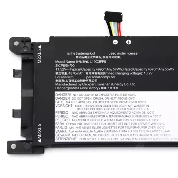 Pin Laptop LENOVO Ideapad 5-15ITL 15ILL 15IIL 15ARE 2020,Air 15ARE 2021 Air 15ITL 2021 Air 15ALC 2021 - Hình ảnh 2