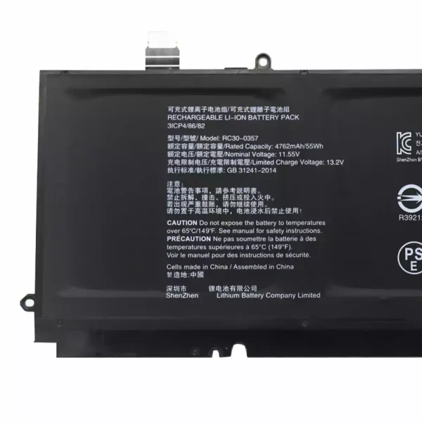 Pin Laptop RC30-0357 RZ09-0357 Razer book 13 - Hình ảnh 3