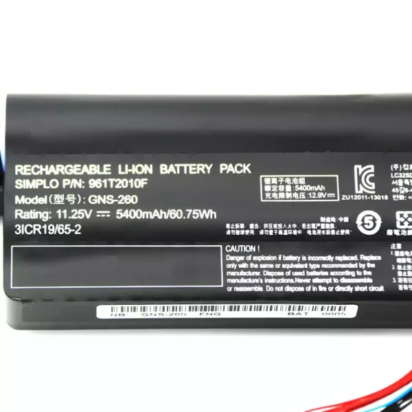 Pin Laptop 961T2010F GNS-260 - Hình ảnh 3