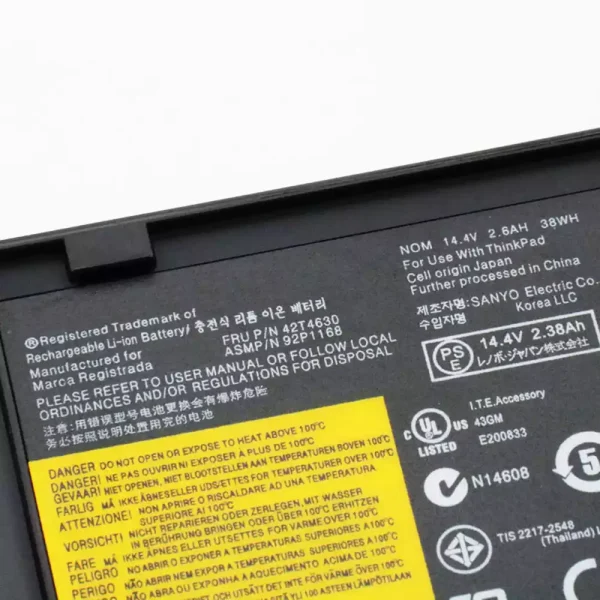 Pin Laptop LENOVO ThinkPad X60 X61 X60S X61S - Hình ảnh 3