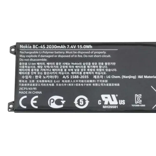 Pin Laptop BC-4S Nokia Lumia 2520 - Hình ảnh 3