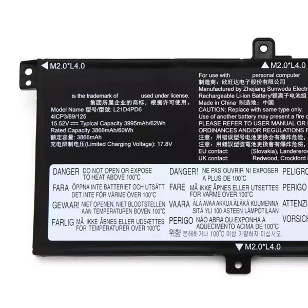Pin Laptop LENOVO L21C4PD6 L21D4PD6 L21L4PD6 L21M4PD6 - Hình ảnh 3