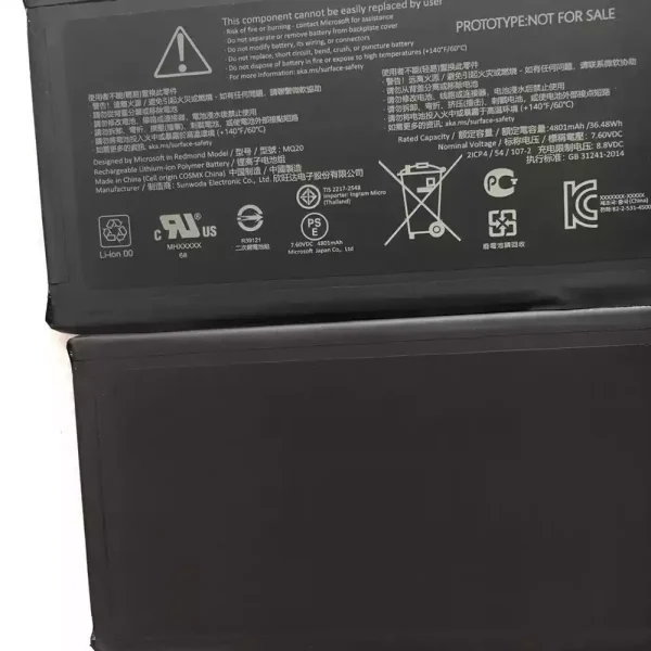 Pin Laptop Microsoft Surface MQ20 - Hình ảnh 2