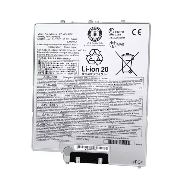 Pin Laptop PANASONIC FZ-VZSU88U,FZ-G1