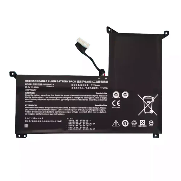 Pin Laptop ThundeRobot 911M TR HJK,SCHENKER XMG Focus 15
