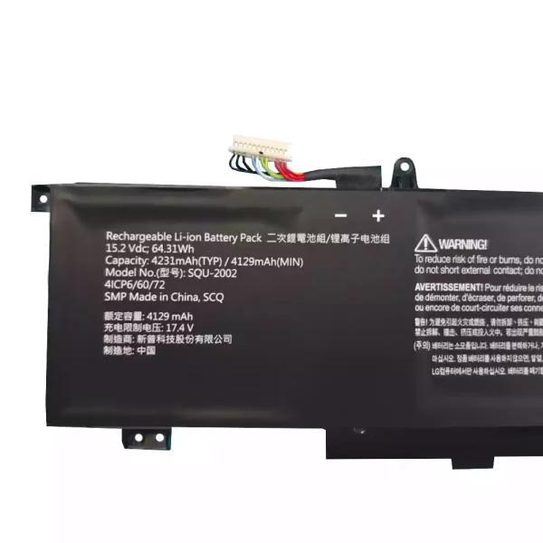 Pin Laptop SQU-2002 916QA139H THUNDEROBOT zero 2021 - Hình ảnh 2