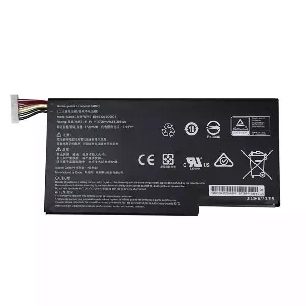 Pin Laptop B010-00-000004,Getac Evga SC15