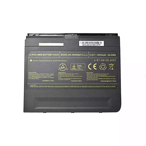 Pin Laptop CLEVO 6-87-X810S-4X5 6-87-M980S-4X51,X8100 M980NU