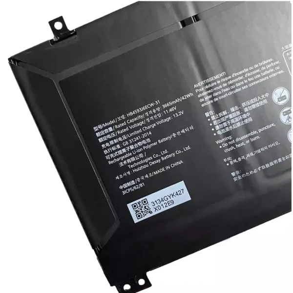 Pin Laptop HUAWEI MateBook13,WRTB-WFH9L,WRTB-WFH9F,WRTB-WFE9L WRT-W19 WRT-W09 HN-W19L - Hình ảnh 3
