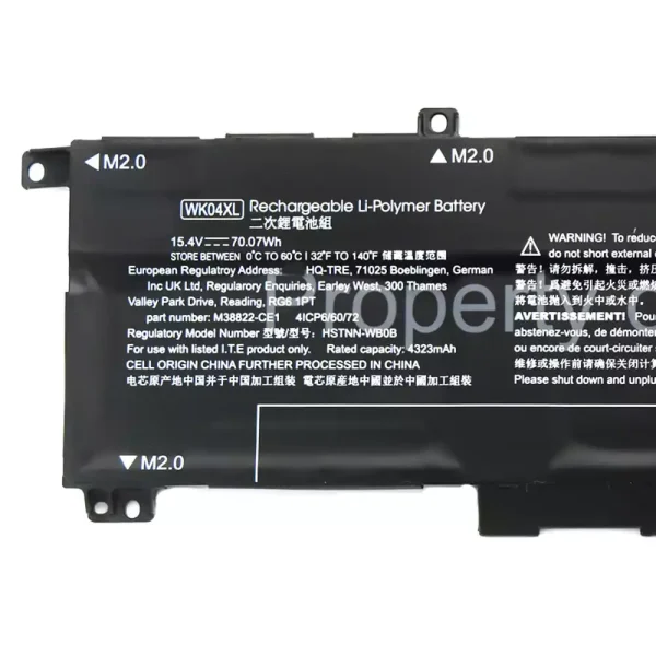 Pin Laptop HP WK04XL - Hình ảnh 3