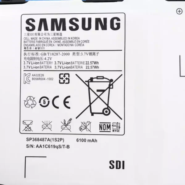 Pin máy tính bảng SAMSUNG SP368487A,SP368487A(1S2P) - Hình ảnh 3