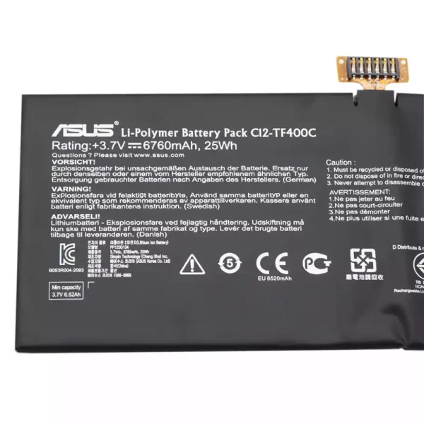 Pin máy tính bảng ASUS C12-TF400C - Hình ảnh 3