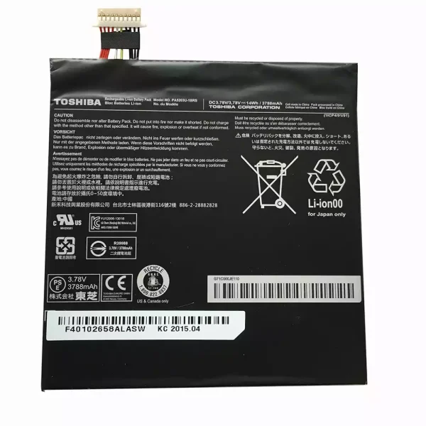 Pin máy tính bảng TOSHIBA PA5203U-1BRS