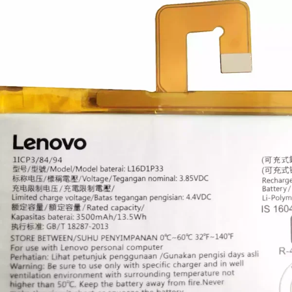 Pin máy tính bảng LENOVO L16D1P33 - Hình ảnh 3