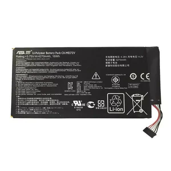 Pin máy tính bảng ASUS C11-ME172V,MeMO k004