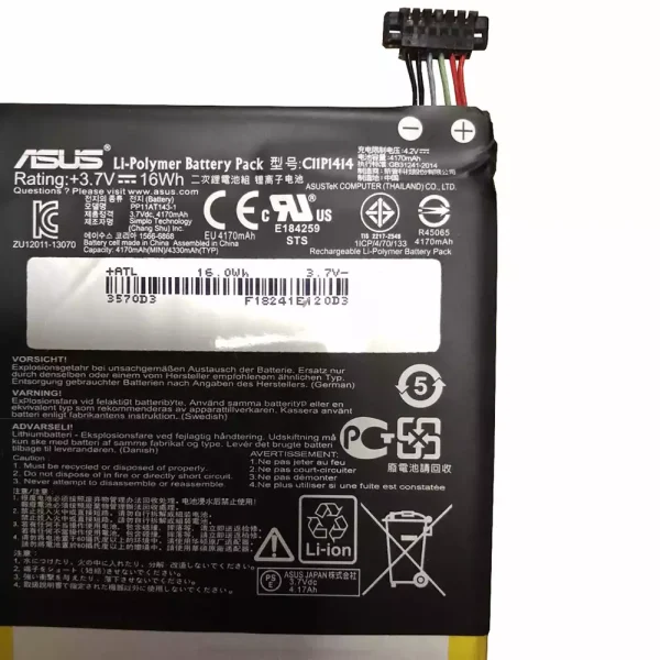 Pin máy tính bảng ASUS C11P1414 - Hình ảnh 3