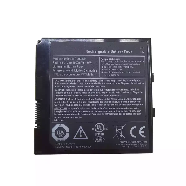 Pin máy tính bảng Motion C5 F5,MC-C5 MC-C5v MC-F5 MC-F5v