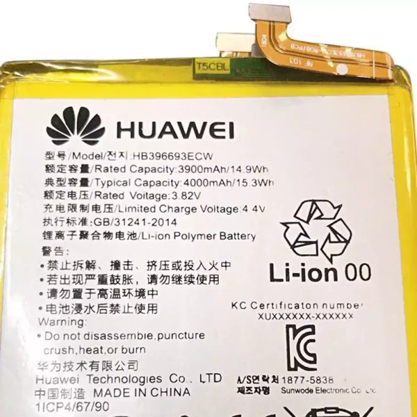 Pin HB396693ECW Thích hợp cho Huawei Mate 8 - Hình ảnh 3