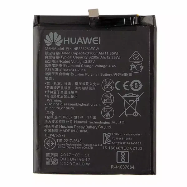 Pin HB386280ECW Thích hợp cho Huawei P10,Honor 9