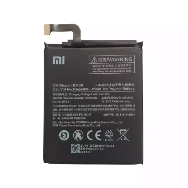 Pin BM39 Thích hợp cho Xiaomi Mi 6