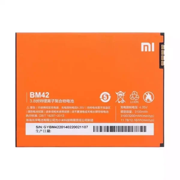 Pin BM42 Thích hợp cho Xiaomi Redmi Hongmi Note