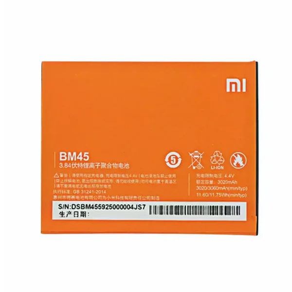 Pin BM45 Thích hợp cho Xiaomi Redmi Hongmi Note 2