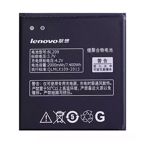 Pin BL209 Thích hợp cho LENOVO A788T,A820E,A760,A516,A378T,A398T,A706