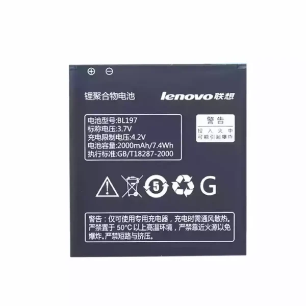 Pin BL197 Thích hợp cho LENOVO A820T,A820,A798T,S720,A800,S868t