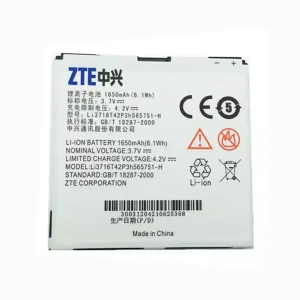 Pin LI3716T42P3H565751-H Thích hợp cho ZTE V889D,N880E,N860,N855D,U885,U880E