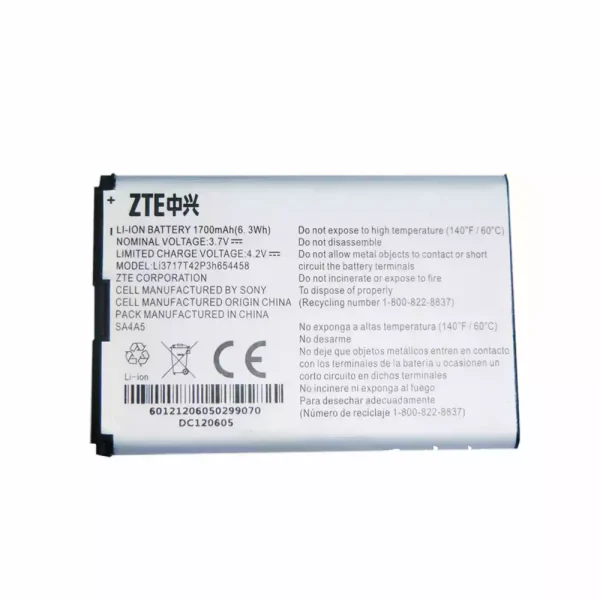 Pin LI3717T42P3H654458 Thích hợp cho ZTE MF63,AC60,JetPack 890,890L,AR918B