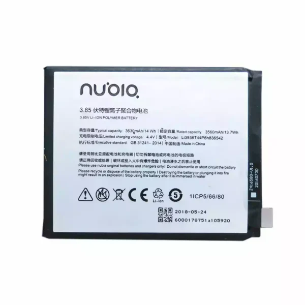 Pin Li3936T44P6h836542 Thích hợp cho Nubia M2,NX551J