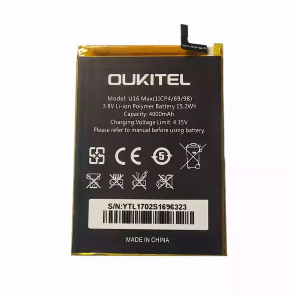 Pin Thích hợp cho OUKITEL U16 MAX