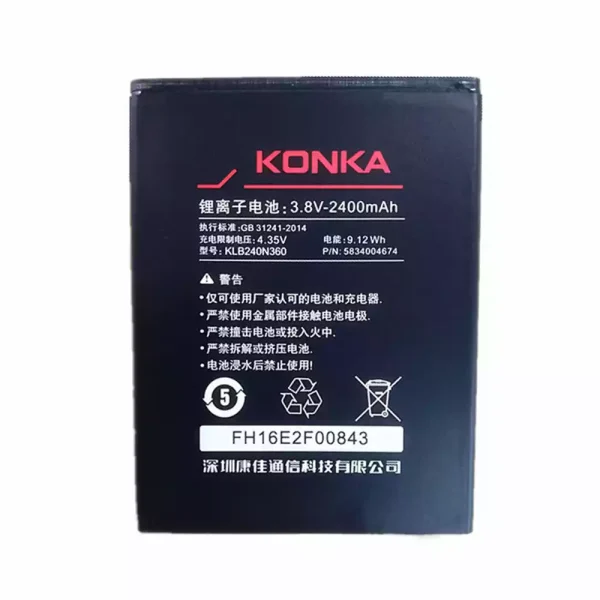 Pin KLB240N360 Thích hợp cho KONKA R3