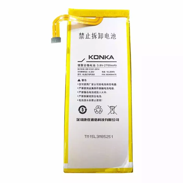 Pin KLB270P350 Thích hợp cho KONKA R2