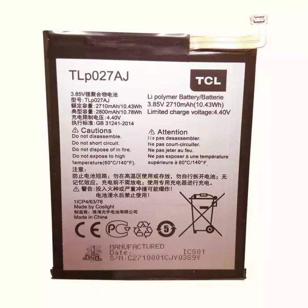 Pin TLP027AJ Thích hợp cho TCL 750