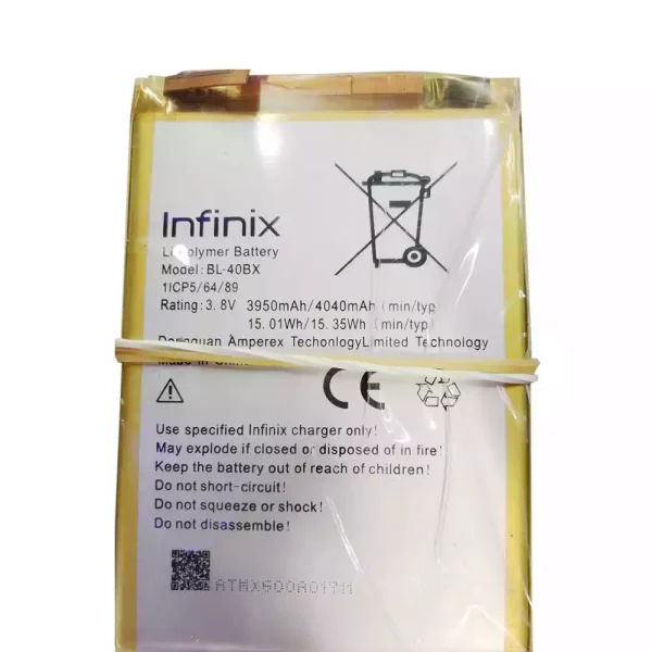 Pin Thích hợp cho Infinix BL-40BX