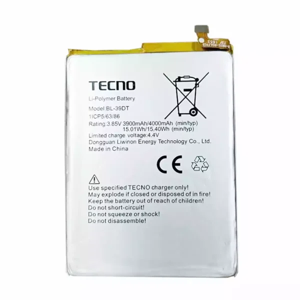 Pin Thích hợp cho TECNO BL-39DT