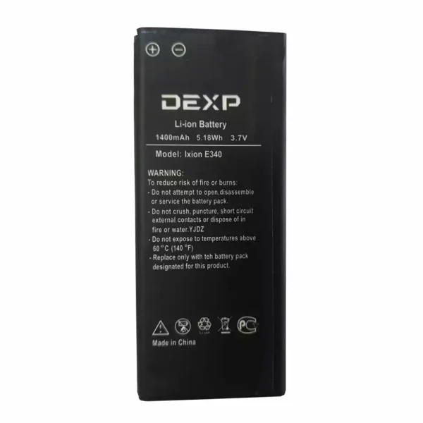 Pin Thích hợp cho DEXP Ixion E340