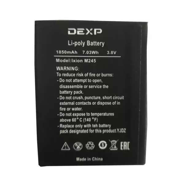 Pin Thích hợp cho DEXP Ixion M245