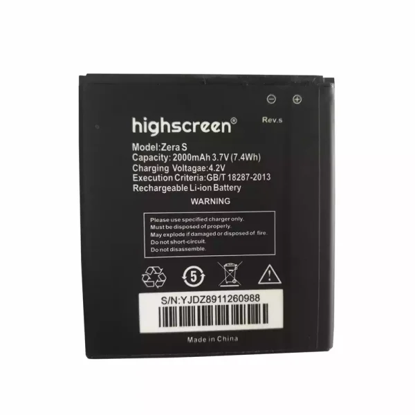 Pin Thích hợp cho Highscreen Zera S (Rev.s)