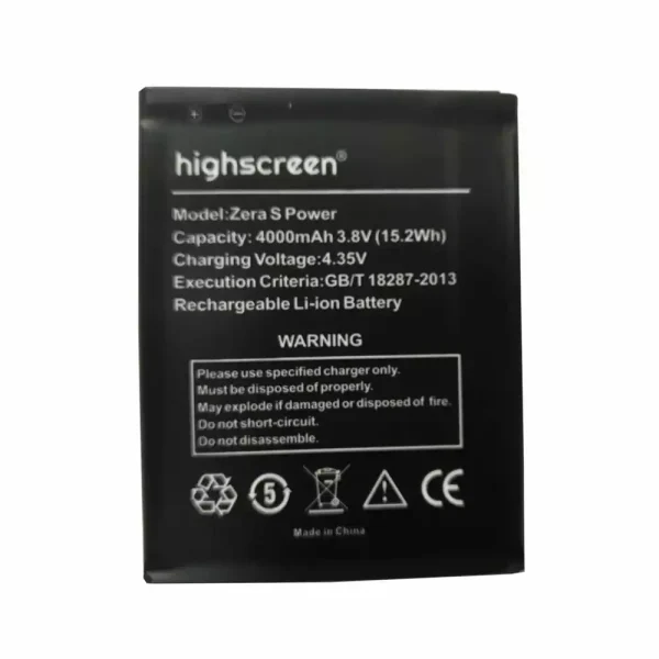 Pin Thích hợp cho Highscreen Zera S Power