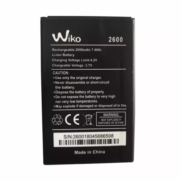 Pin Thích hợp cho Wiko 2600