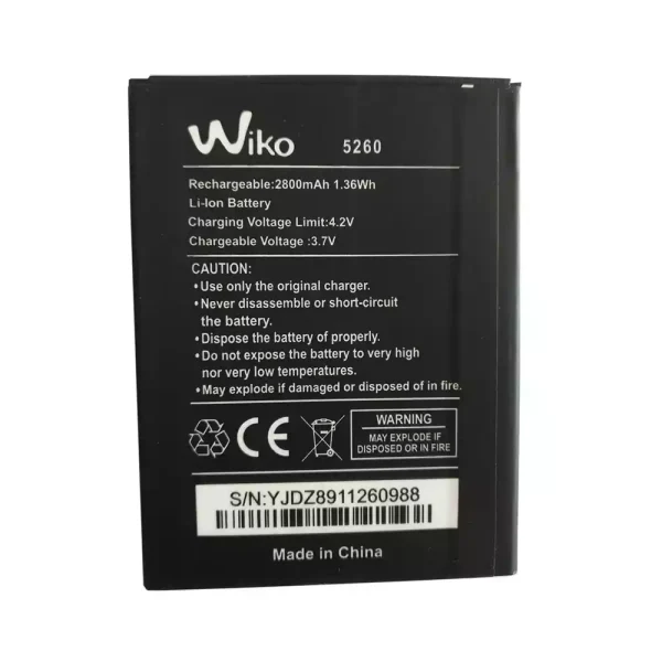 Pin Thích hợp cho Wiko 5260